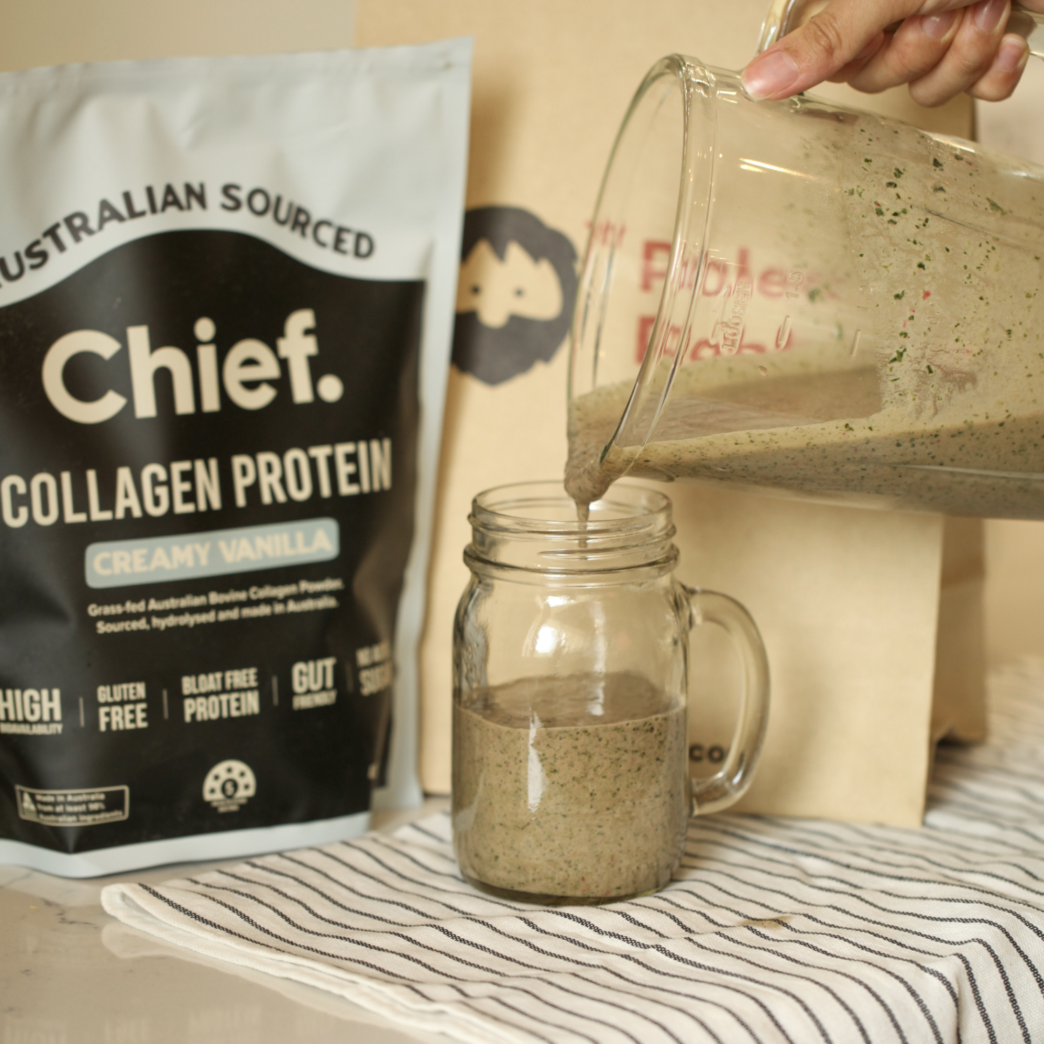 Grass-fed Collagen Protein Powder, Vanilla - Chief